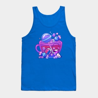 Pride Flag Teacup - Candy Bisexual Tank Top